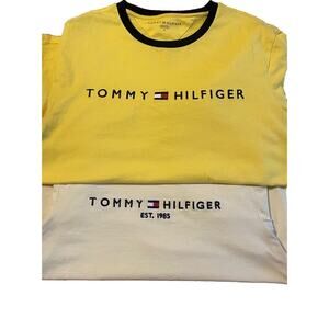 1 Pair Tommy Hilfiger Men's Crew Neck Short Sleeve T-shirt Size M